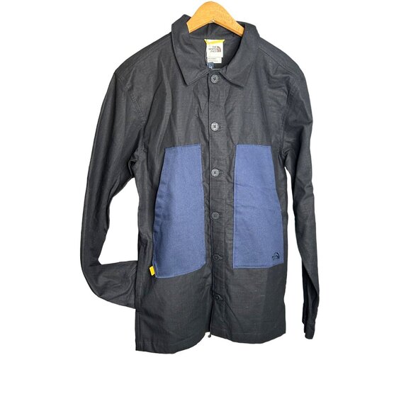 The North Face Field Shacket Pockets Button Front Utility Barn Coat Black XXL - Picture 5 of 10